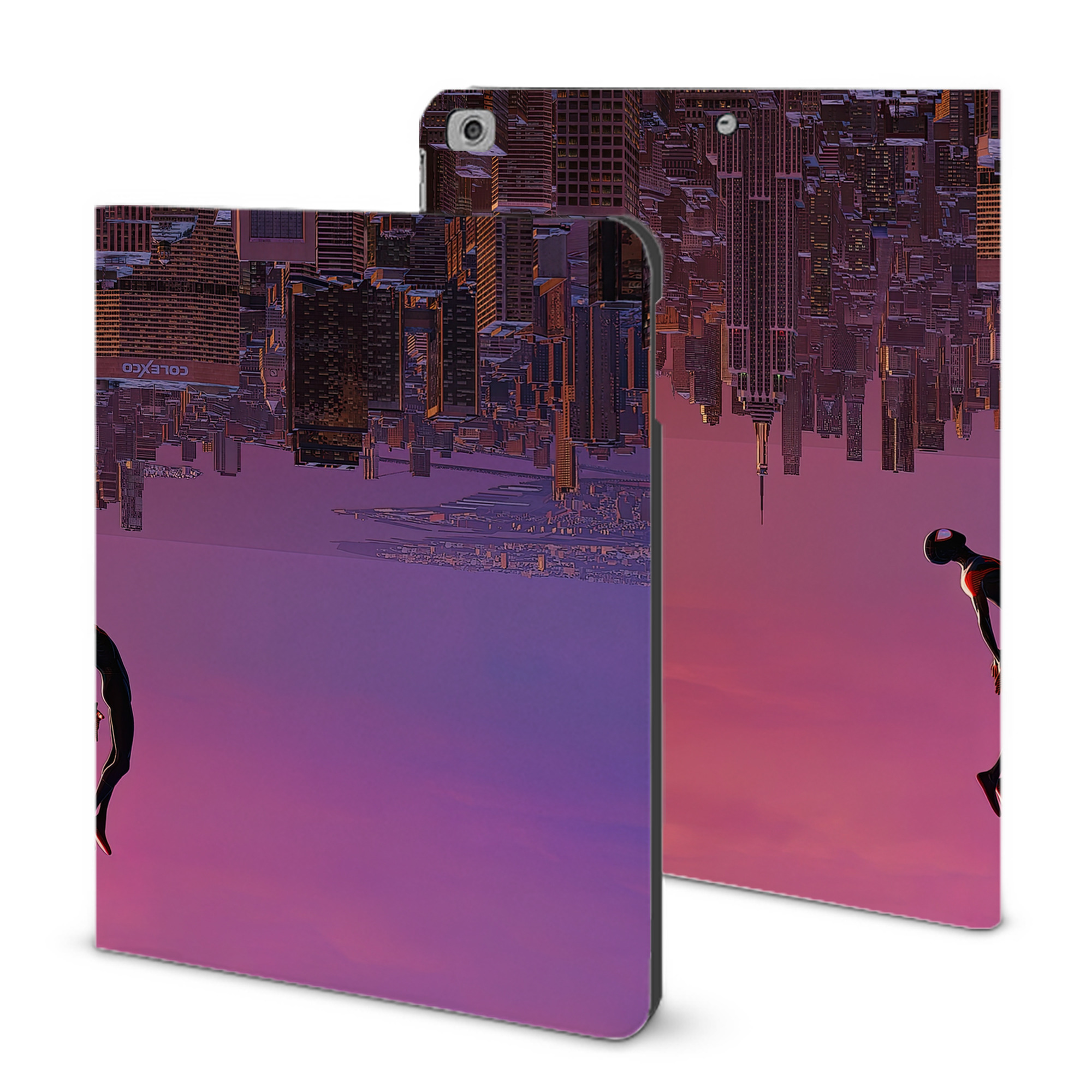 （画像用） Spider Man スパイダーマン IPad ケース ブック型 PUレザー TPU 耐衝撃 軽量 薄型 ペン収納なし 全面保護 IPad 各モデル対応